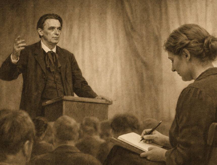 Ο ρόλος των στενογράφων στο έργο του Rudolf Steiner